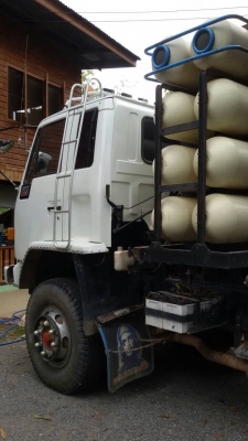 ขายพ่วงแม่ลูกดั้มISUZU ROCKY240แรงหัวขาวตัวสุดท้ายติดก๊าซNgv