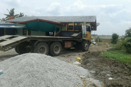 10ล้อ2เพลา เทเลอร์บรรทุกแบคโค200-ISUZU ROCK195เครื่องEP100