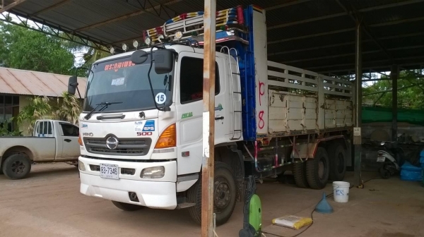 ขาย HINO MEGA 320 ปี 48 มีระบบลากพ่วง เครื่องเดิม เกียร์เดิม คัสซีสวยตลอดเส้น ช่วงล่างแน่น แอร์เย็น ทะเบียนพร้อมโอน