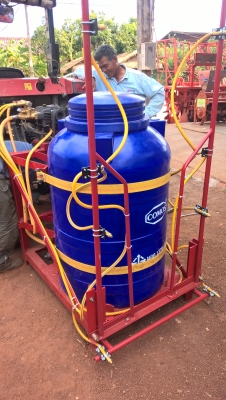 เครื่องพ่นยา ต่อท้ายรถไถ