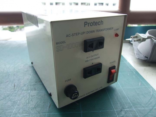 หม้อแปลงไฟจาก 220v ==> 100v /110v ขนาด 1,000w