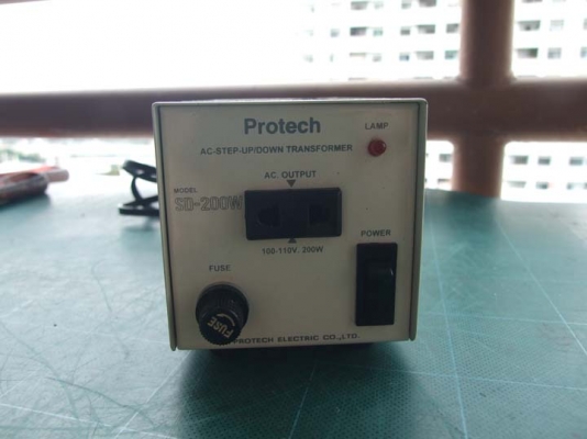 หม้อแปลงไฟจาก 220v ==> 100v /110v ขนาด 200w