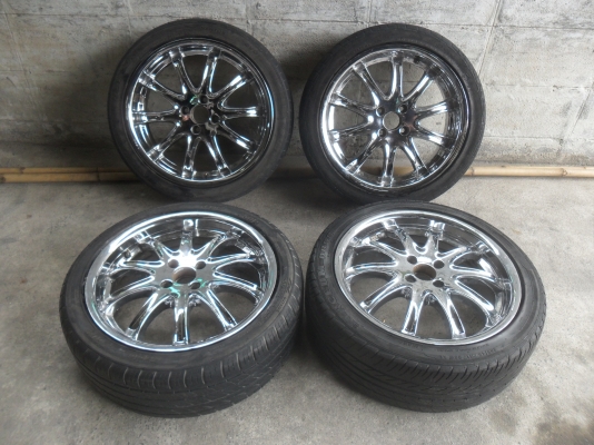 ล้อแม็ก 17นิ้ว 4รู100 พร้อมยาง สวยๆ 4 ล้อ ราคา 6900 บาท