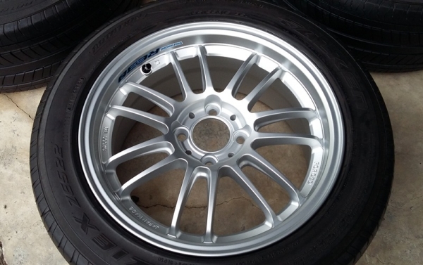 ล้อ,RE30"Silver"15 4รู100ของใหม่+ยาง\%195-55-15 ชุดละ13,500