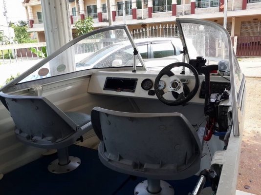 ขายเรืออลูkimple400เครื่องhondex40แรงมีทริมมีทะเบียน