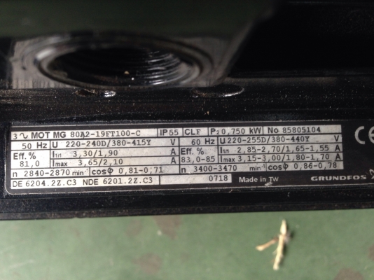 ขายปั้มน้ำแรงดันสูงหลายใบพัด Groundfos 1HP.380V สภาพสวย พร้อมใช้งาน ขายปั้มน้ำแรงดันสูงหลายใบพัด Groundfos 1HP.380V สภาพสวย พร้อมใช้งาน