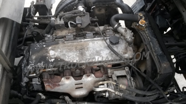 รถบรรทุก 6 ล้อไม่ติดเวลา ใช้เชื้อเพลิงแก๊ส LPG ยี่ห้อ ISUZU ตู้บรรทุก ELF