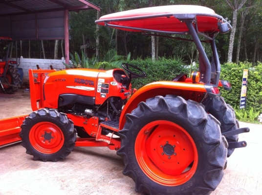 ขายรถไถ Kubota L4708(4WD) พร้อมใบมีดและผานพรวนLCS 24&#039;&#039;x6(ของใหม่) พร้อมใช้งาน