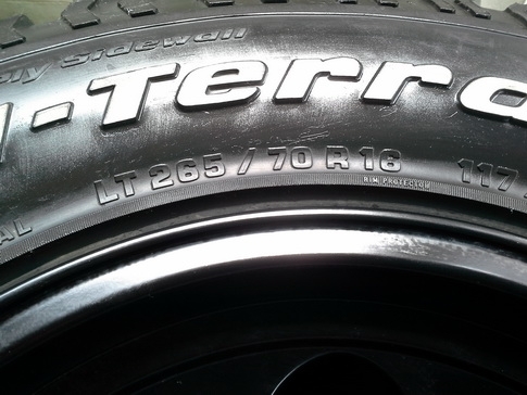 ล้อหยดนํ้า + BF All 265/70/16 ปลายปี09 สวยๆ 1ชุด