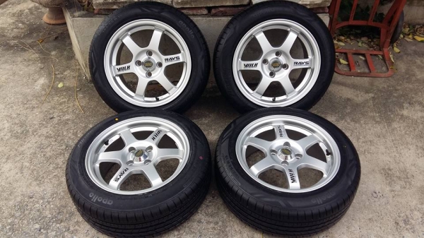 ขายล้อแม็กมือ2 te37 15"สีเดิม พร้อมยางปี15 สนใจติดต่อเล็กคลองสามครับ 081-3747940