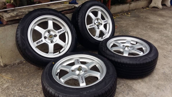 ขายล้อแม็กมือ2 te37 15"สีเดิม พร้อมยางปี15 สนใจติดต่อเล็กคลองสามครับ 081-3747940 ขายล้อแม็กมือ2 te37 15"สีเดิม พร้อมยางปี15 สนใจติดต่อเล็กคลองสามครับ 081-3747940