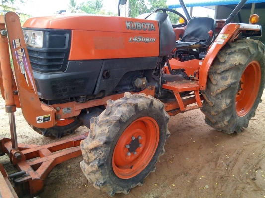 ขาย255000รถไถคูโบต้า4508 di ใบมีดดันหน้าผาล6*24ตราช้าง