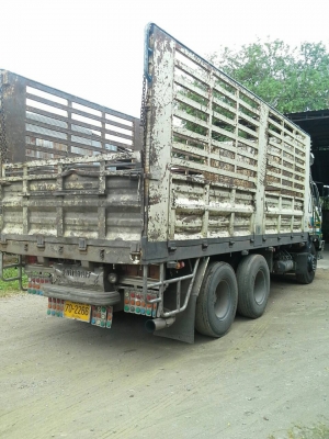 ขายถูกรถบรรทุก 10 ล้อ HINO FL 187 เพลาเดียวเครื่อง HO7D 195 แรงหัวสิงไฮเทค