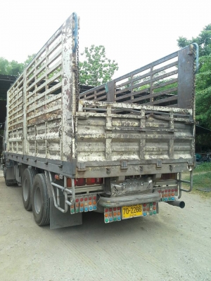 ขายถูกรถบรรทุก 10 ล้อ HINO FL 187 เพลาเดียวเครื่อง HO7D 195 แรงหัวสิงไฮเทค