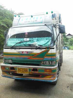 ขายถูกรถบรรทุก 10 ล้อ HINO FL 187 เพลาเดียวเครื่อง HO7D 195 แรงหัวสิงไฮเทค