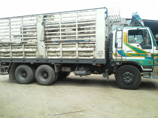 ขายถูกรถบรรทุก 10 ล้อ HINO FL 187 เพลาเดียวเครื่อง HO7D 195 แรงหัวสิงไฮเทค