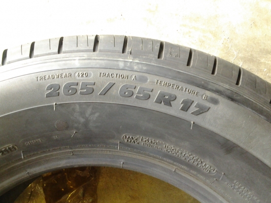 ยางใหม่ มิชลิน 265/65/17