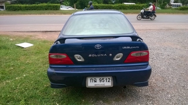 ขายรถเก๋ง TOYOTA SOLUNA 1.5 GLi ปี 2001/2544 เกียร์ออโต้ กระจกไฟฟ้า แอร์เย็น ทะเบียนพร้อมโอน