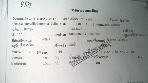 ขาย HONDA JAZZ 1.5 ปี 2004/2547 สวยบางเดิม เกียร์ออโต้ ทะเบียนพร้อมโอน ขาย HONDA JAZZ 1.5 ปี 2004/2547 สวยบางเดิม เกียร์ออโต้ ทะเบียนพร้อมโอน