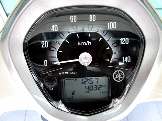 grand filano 125 cc. สีขาวเปลือกใข่ ให้ความคลาสสิคสุด รถเดือน พฤศจิกายน ปี 57 ไมล์ 4 พันโล แถม 4 รายการ 42900