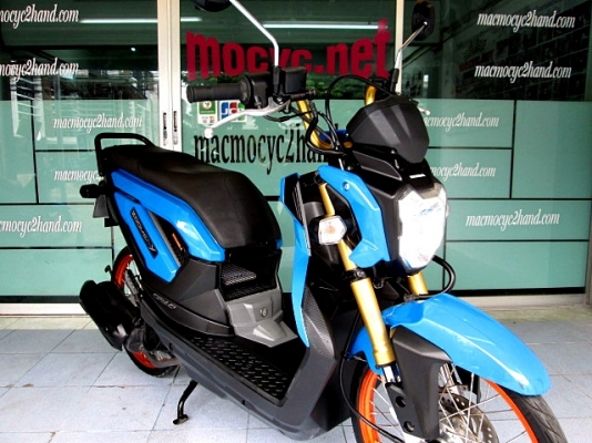 ZOOMER สีนํ้าเงิน สียอดนิยม (( ลงล้อ )) โช๊คแต่ง รถเดือน มิถุนายน ปี 57 ไมล์ 8 พันโล  แถม 3 รายการ 32900