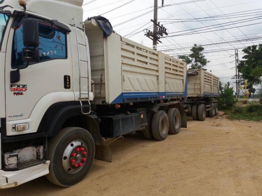 22 ล้อแม่-ลูก 360 แรงปี 2553 รถวิ่งทรายและหินเล็กเท่านั้น รถสวยเดิมๆ สีเดิมๆ