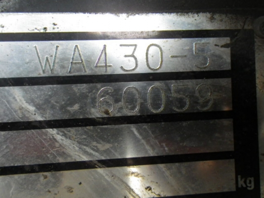 ขายรถตัก KOMATSU WA430-5
