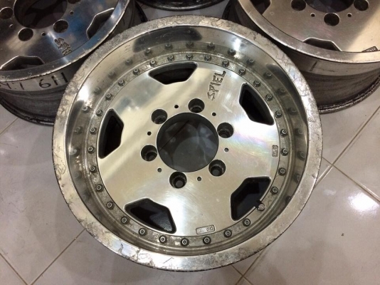 ขายล้อ SPIEL 2 ชิ้นแท้ 15x8" ET-1 6 รูกระบะ ประมูลจากญี่ปุ่น
