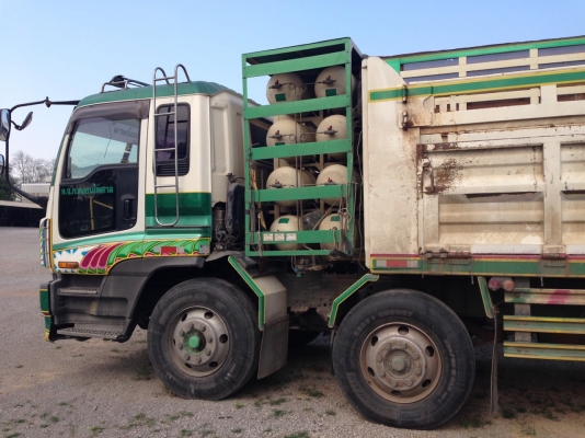 ขายรถบรรทุก 12 ล้อกระบะคาร์โก้ ติดแก็ส ISUZU GIGA 360 แรงม้า ราคา 900000