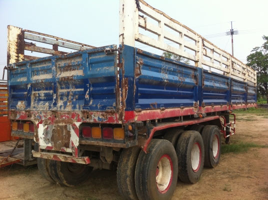 ขายหาง 3 เพลา พร้อมใช้งาน กว้าง 2.40 เมตร ยาว 10.50 เมตร สูง 1.55 เมตร (ทำสัญญาซื้อขายให้)ราคาไม่แพง