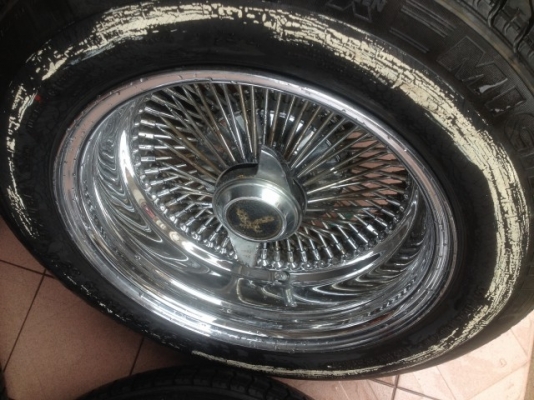 ล้อซี่ลวด อเมกา เเท้ขอบ14กว้าง6นิ้วครึ่งสภาพสวยอ๊อฟลึกสุดใจมาจากญี่ปุ่น