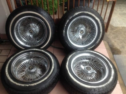 ล้อซี่ลวด อเมกา เเท้ขอบ14กว้าง6นิ้วครึ่งสภาพสวยอ๊อฟลึกสุดใจมาจากญี่ปุ่น