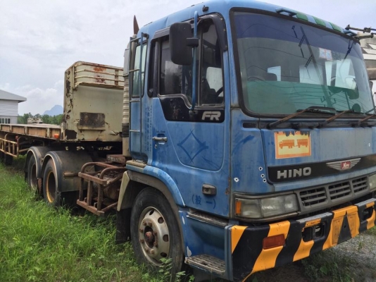 18 ล้อแม่ลูก 230 แรง แม่ลูก HINO KT925 เพลาเดียว สาง NISSAN PE6 ติดก๊าซ NGV