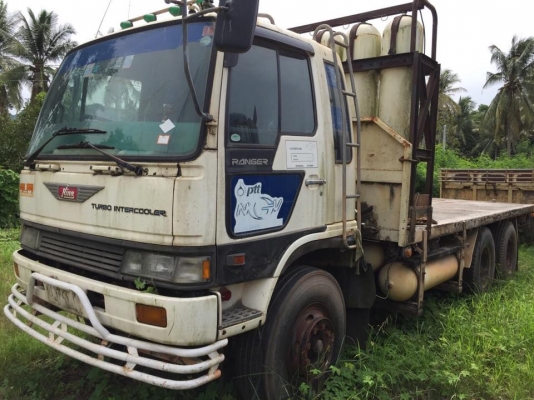 18 ล้อแม่ลูก 230 แรง แม่ลูก HINO KT925 เพลาเดียว สาง NISSAN PE6 ติดก๊าซ NGV