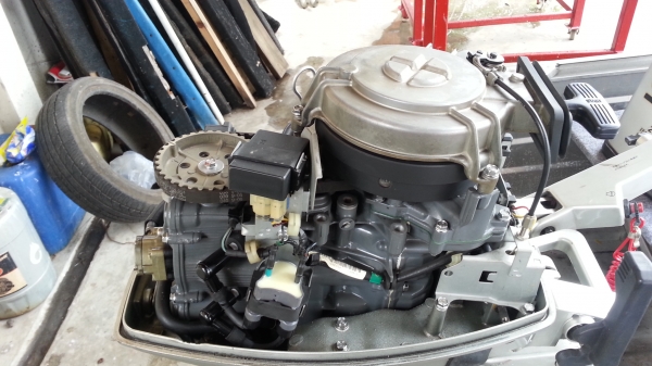 ขายเครื่อง เกาะท้าย Honda 9.9 hp 4 จังหวะ หางสั้น สภาพสวย จากญี่ปุ่น