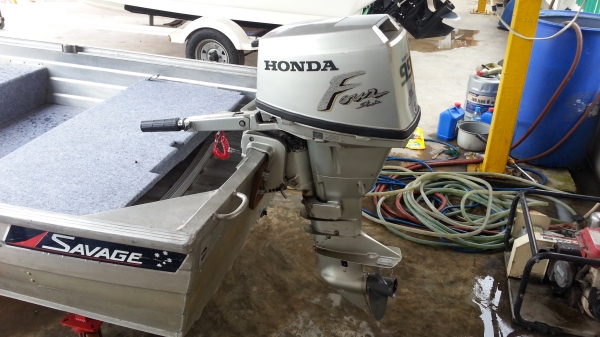 ขายเครื่อง เกาะท้าย Honda 9.9 hp 4 จังหวะ หางสั้น สภาพสวย จากญี่ปุ่น