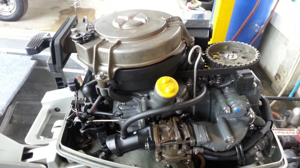 ขายเครื่อง เกาะท้าย Honda 9.9 hp 4 จังหวะ หางสั้น สภาพสวย จากญี่ปุ่น