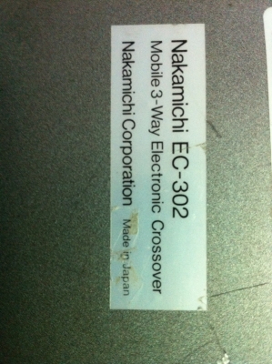 Nakamichi EC-302 Crossover 3Way มือ2 ญี่ปุ่น Nakamichi EC-302 Crossover 3Way มือ2 ญี่ปุ่น