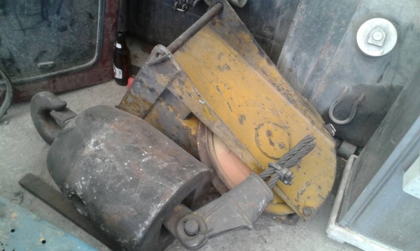 รอกเหล็ก พร้อมจาน ใช้กับรถเครนขนาด80ตัน สภาพ90\%