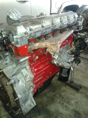 เครื่องยนต์ JO8C-210 แรงม้า สภาพสวย ข้อเหวี่ยง STD ติดดีมาก