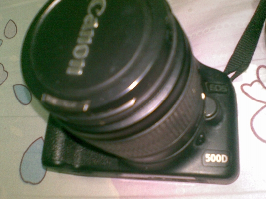การขายกล้อง Canon 500D พร้อมเลนส์ และ กิฟ