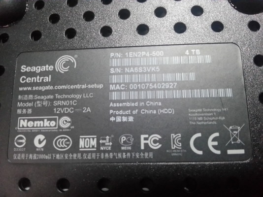HDD NAS Seagate Central 4 TB
