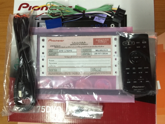 ขายวิทยุ 2 DIN PIONEER AVH-175DVD ปี 2015