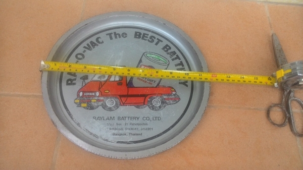 ขาย ถาดเก่า ของสะสม ถ่านไฟฉาย REY-O- VAC ขนาด 12 นิ้ว ขาย ถาดเก่า ของสะสม ถ่านไฟฉาย REY-O- VAC ขนาด 12 นิ้ว