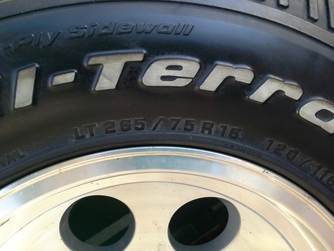 ล้อหยดนํ้า + BF All 265/75/16 ปลายปี08 สวยๆ 1ชุด