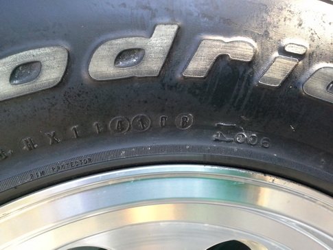 ล้อหยดนํ้า + BF All 265/75/16 ปลายปี08 สวยๆ 1ชุด