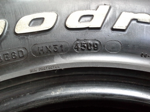 BF All USA. 265/70/16 ปี09 สภาพดี 1ชุด