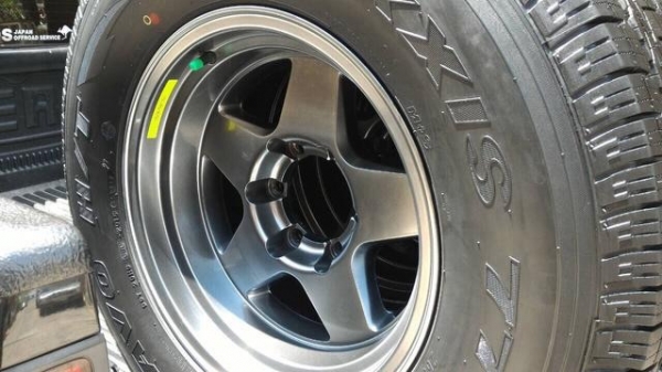 ขายยางใหม่ ปี 15  265 x 70 R 16  พร้อมล้อ  Lenso Bradley