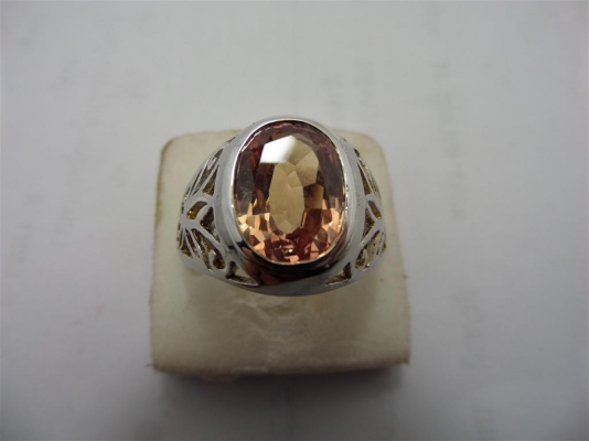 แหวนเงิน 925\% สามวง พลอยแท้