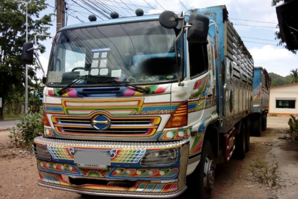 ขาย HINO MEGA 320 พ่วงแม่ลูก กระบะเนียมดั๊ม รถปี 50